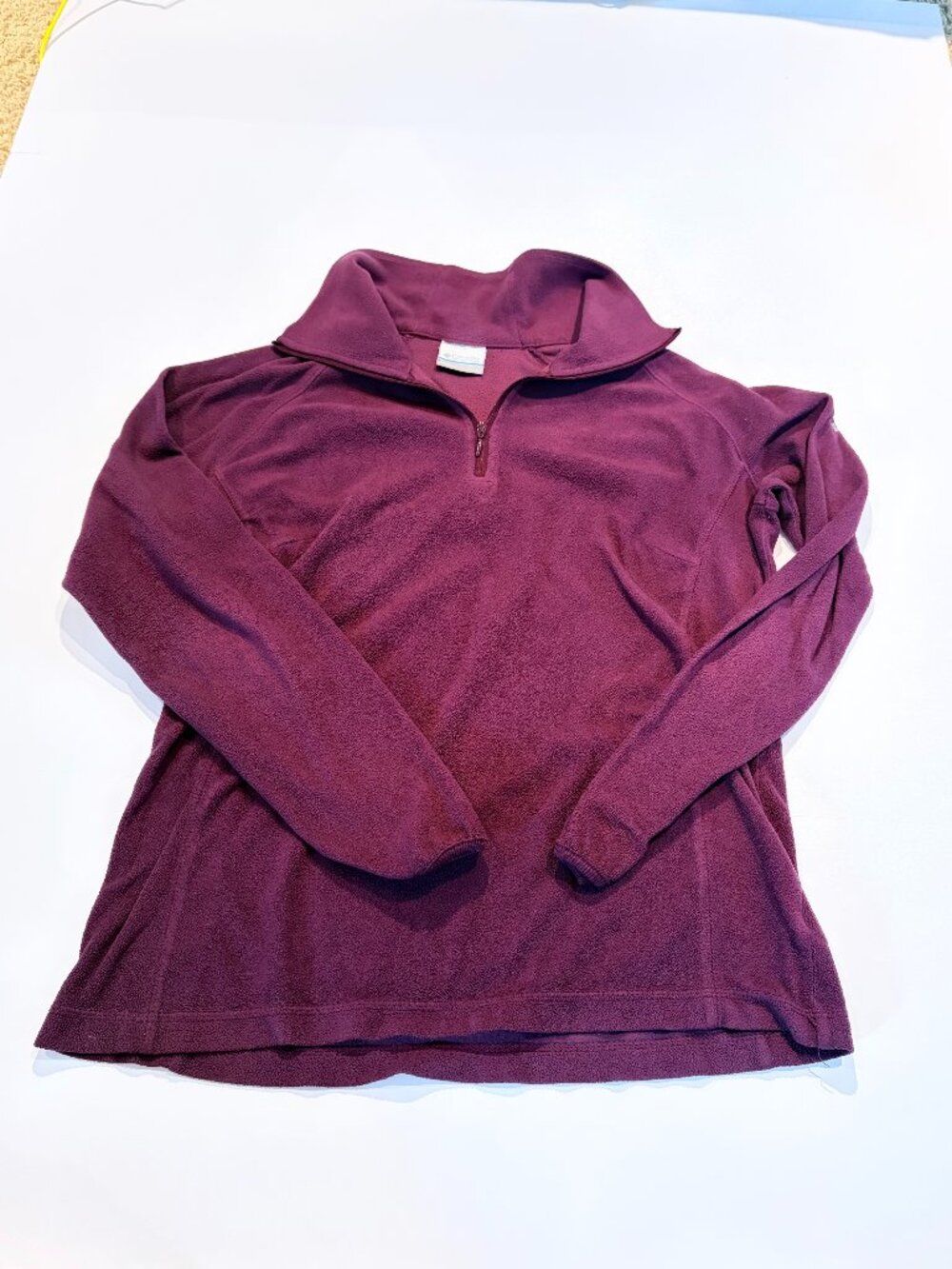 Columbia Kids Large Magenta 1/4 Zip Fleece Pullover